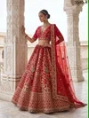 3040 A and B Gadhwal Silk Premium Bridal Lehenga Choli